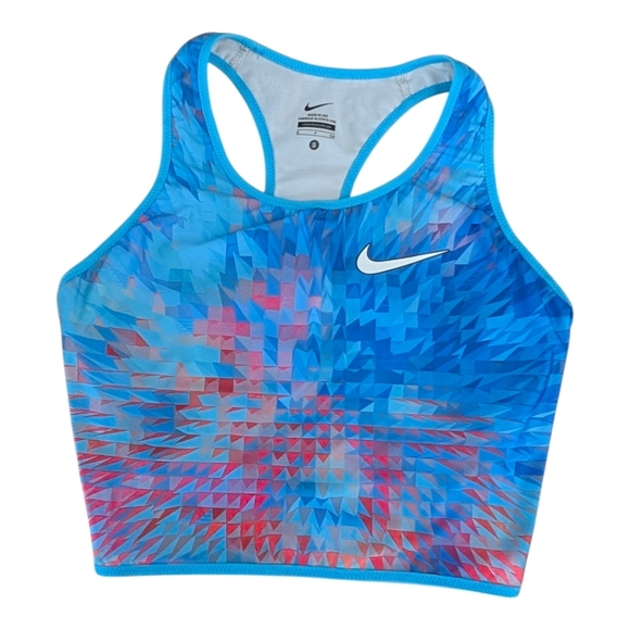 Nike Women's Blue and Pink Sports Bra S - Picture 1 of 6